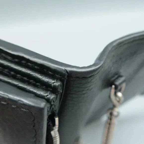 100% Authentic GUCCI Dionysus Black Leather Shoulder Bag - Picture 10 of 12